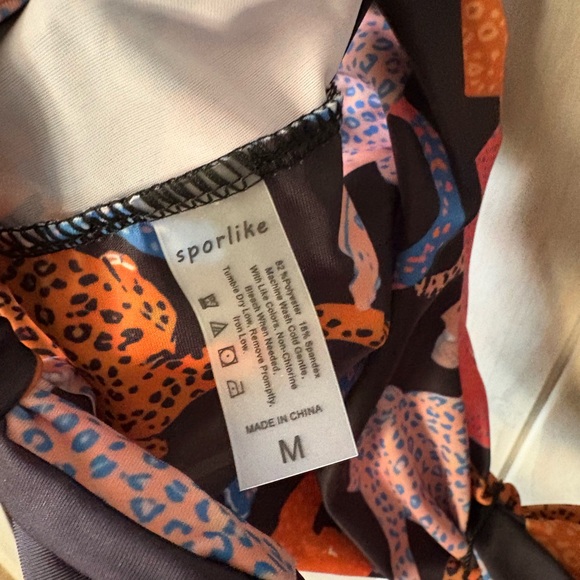 Colorful Animal Print Swim Bikini Top - Picture 7 of 8